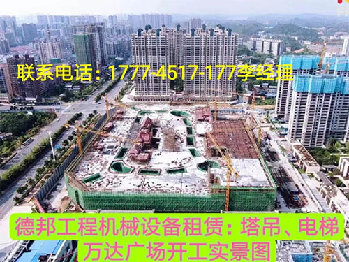 萬(wàn)達(dá)廣場(chǎng)、岳麓青城一二三期   租賃塔吊、電梯實(shí)情